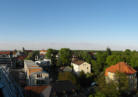 Blick vom Senftenberger Parkhaus zur Altstadt 