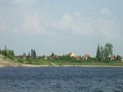 Blick über den See Richtung Drochow