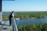 Schiefer Turm am Senftenberger See