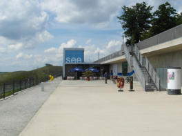 IBA Uferterrasse in Großräschen, Zugang zum Besucherzentrum.