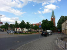 Großräschen Marktplatz in der Stadtmitte