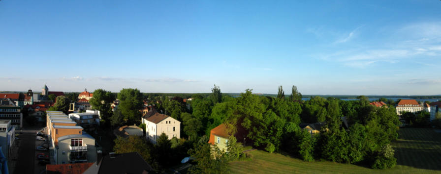 Stadt Senftenberg mit Panoramablick zum See