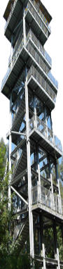 Schiefer Turm am Senftenberger See direkt am Radweg zwischen Großkoschen und Peickwitz/Niemtsch 
