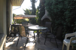 Terrasse zur Ferienwohnung 