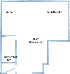 Grundriss der Wohneiheit Apartment Schuricht