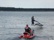 Jetski auf dem Geierswalder See