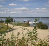 Strand vor der Dampferanlegestelle in Großkoschen