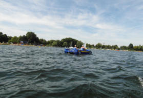 Verleih von Tretbooten am Senftenberger See (Niemtsch)