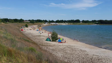 Strandzugang am Campingplatz