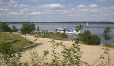 Strand und Anleger für Fahrgastschiff in Großkoschen