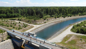 Sornoer Kanal die Verbindung Geierswalder- und Sedlitzer See