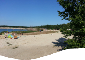 Badestrand am Geierswalder See