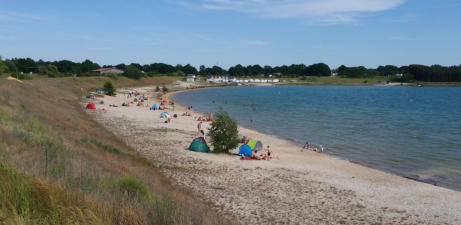 Strandzugang am Campingplatz